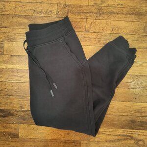 Black Lululemon Warm Down Joggers